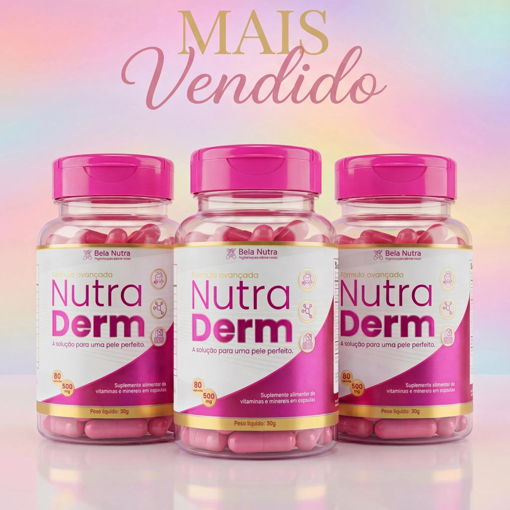 Kit 3 Nutra Derm – Tratamento 3 meses | 180 Cápsulas
