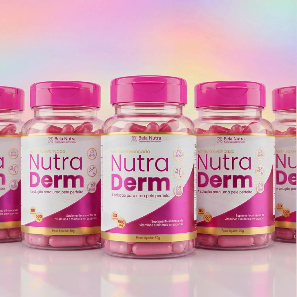 Kit 5 Nutra Derm – Suplemento para a Pele | 300 Cápsulas - Nutra Derm