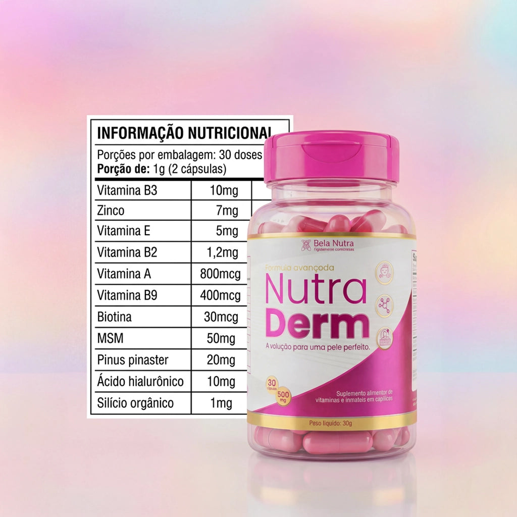 Kit 5 Nutra Derm – Suplemento para a Pele | 300 Cápsulas - Nutra Derm